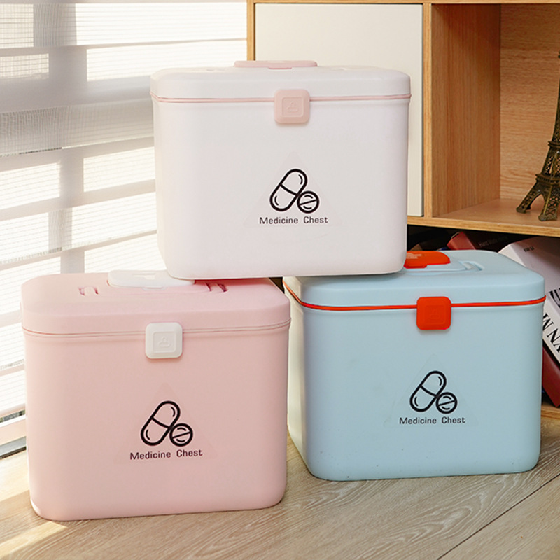 Medicine Box Household Medicine Box Storage Box Home Medical Box Medicine Box Portable Multifunctional Medicine Storage Box Wholesale