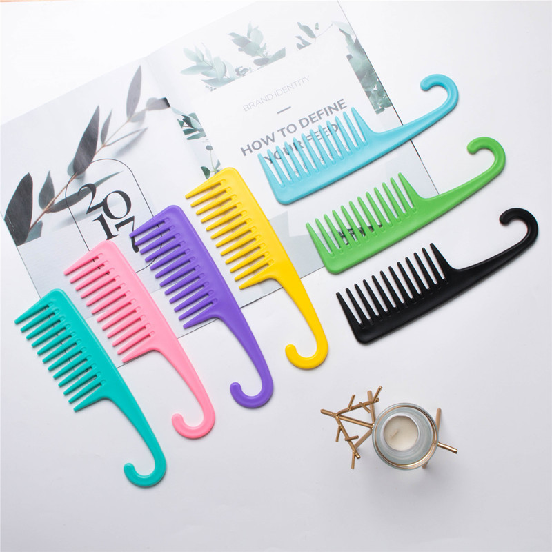 Factory Wholesale Seven-Color Big Tooth Curly Hair Comb_voghion.com
