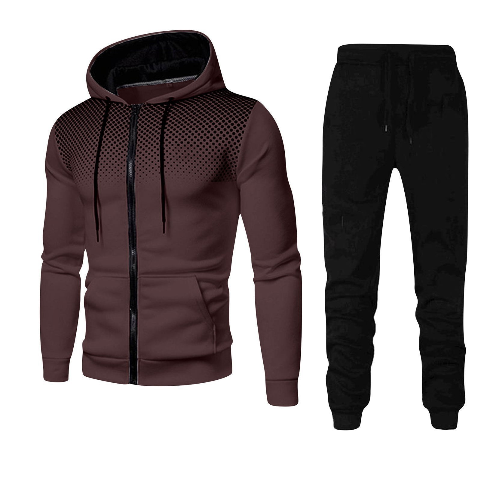 New sweater trousers cross-border foreign trade Amazon sports fitness men's autumn and winter men's suit