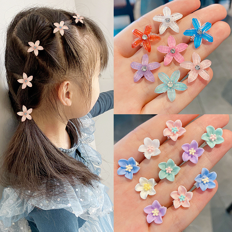 かわいい子供のプリンセスヘアクリップ超かわいい豆クリップ花のヘアアクセサリーピン女の子の装飾|undefined