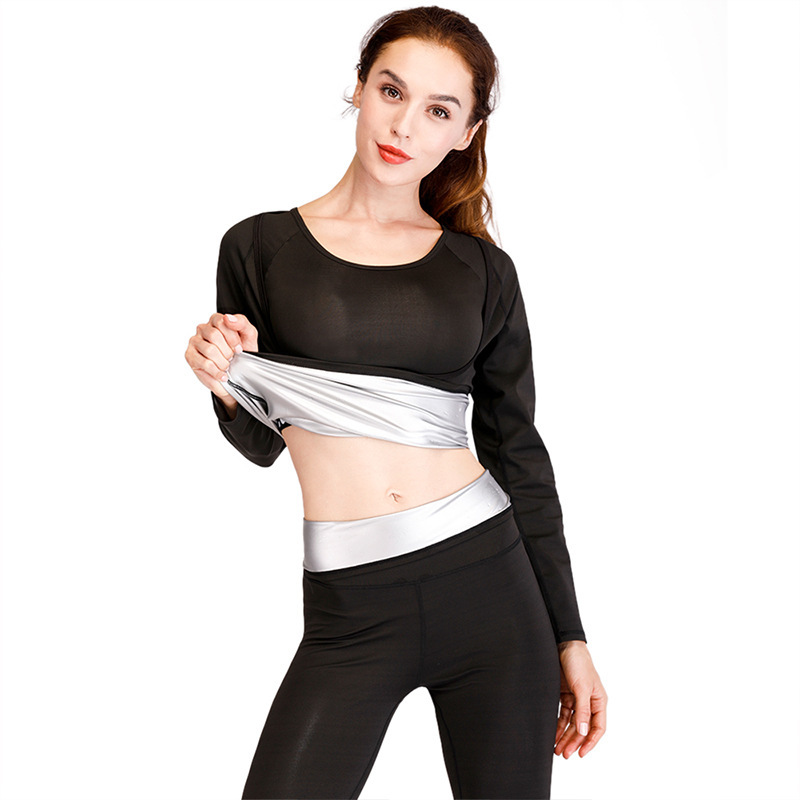 Sweat Suit Women's Summer Top Large Size Sweat Suit Slimming Exercise Yoga Fitness Sweat Sweat Suit