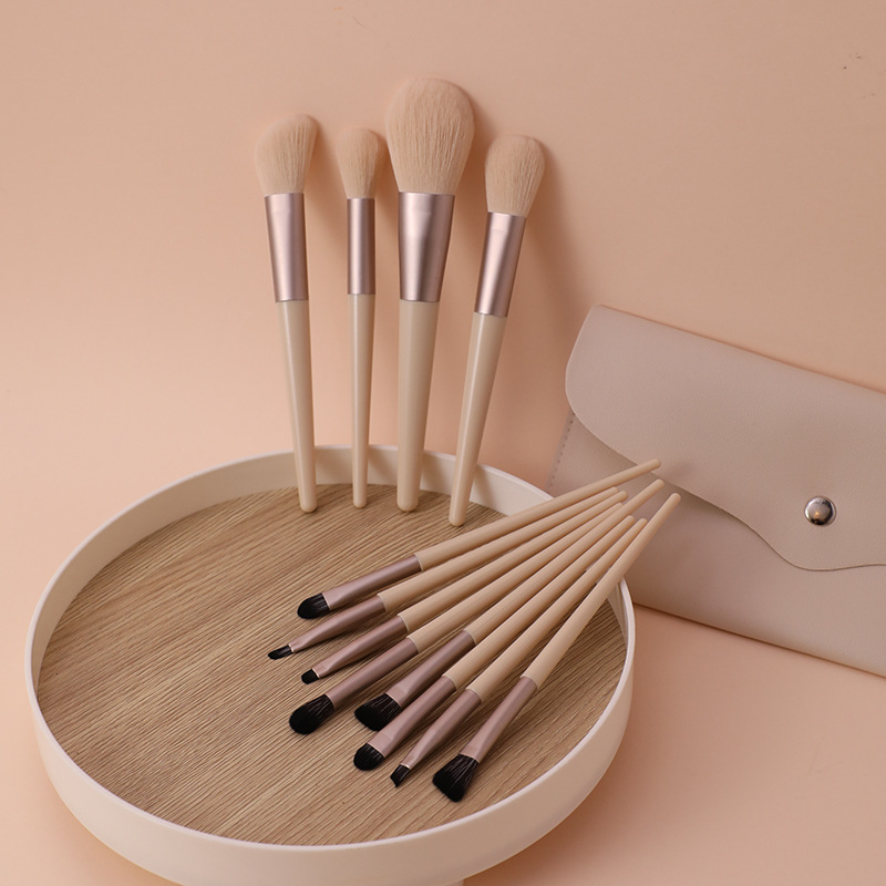 Makeup Brush Set Morandi 12 Cangzhou Soft Hair Eye Shadow Brush Full Set Blush Concealer Brush Foundation Brush