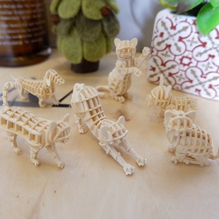 Yihenuo children's 3D puzzle assembling toys parent-child building blocks three-dimensional puzzle DIY handmade three-dimensional model