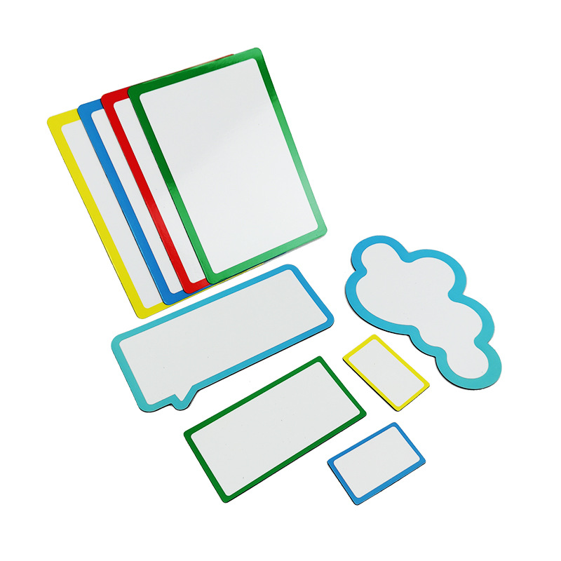 Magnetic Name Sticker Magnetic Blank Card erasable blackboard magnet teaching office logo shelf label Kanban
