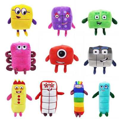 Latest Foreign Trade popular doll Numberblocks digital building blocks plush toys early childhood education doll wholesale