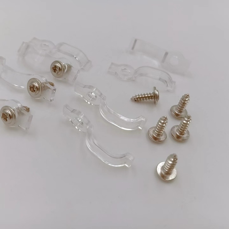 LED裸板スリーブシリコンランプ固定クリップ付き8mm 10mm 12mm透明スリーブゴム留め具|undefined