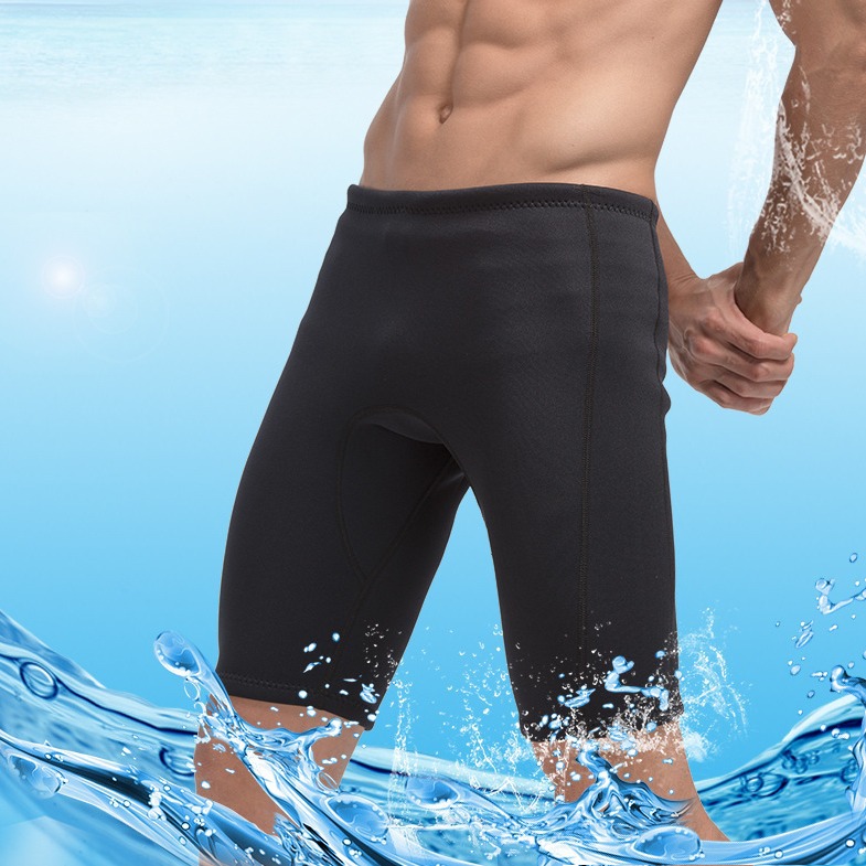 SBART 3MM diving pants, cold-proof, warm and sun-proof, super elastic diving suit for men, half-length pants, swimming trunks, beach swimwear