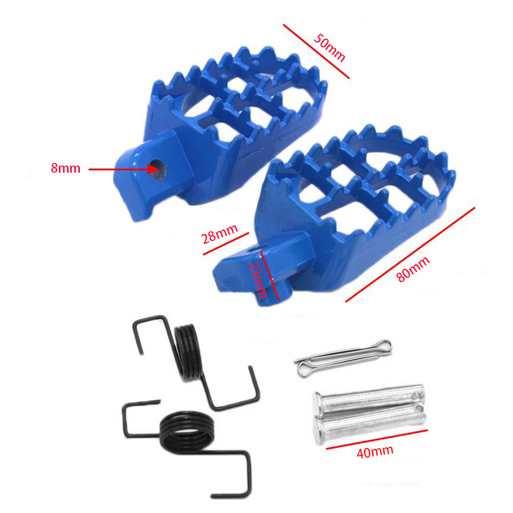 Wholesale children motorcycle accessories aluminum alloy pedal for PW50PW80 TW200 pedal front pedal