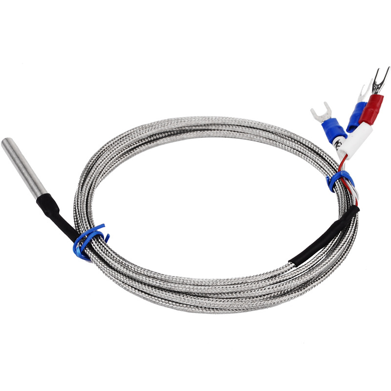 PT100-5 * 3CM thermal resistance transmitter precision probe type metal shielded wire temperature high temperature sensor