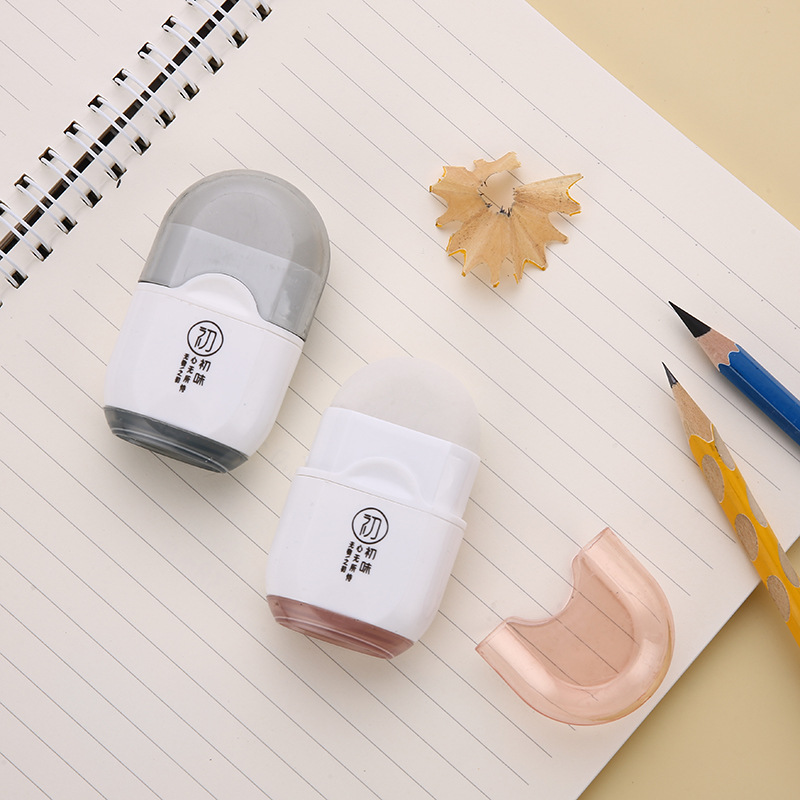 Hobby stationery primary flavor series student multi-function pencil sharpener two-in-one dual-use Eraser pencil sharpener 69502
