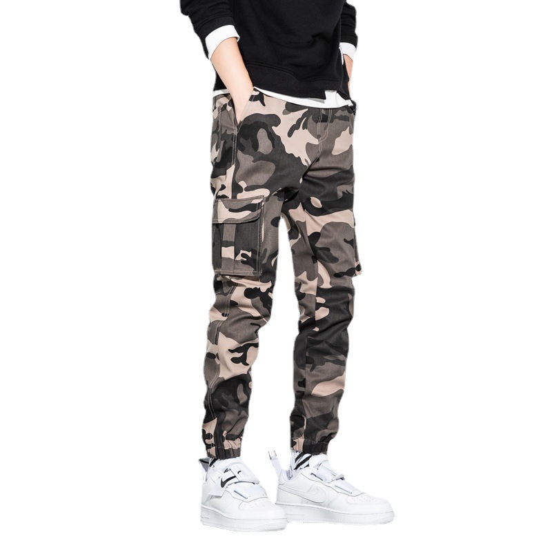 2021 spring new large size pants men's pants leggings loose fat teenagers a generation of direct sales