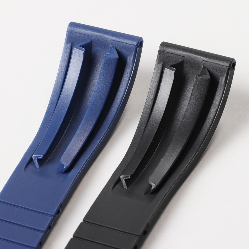 適用於勞力仕硅膠手錶帶水鬼遊艇探險家無logo平口黑綠藍錶帶20mm