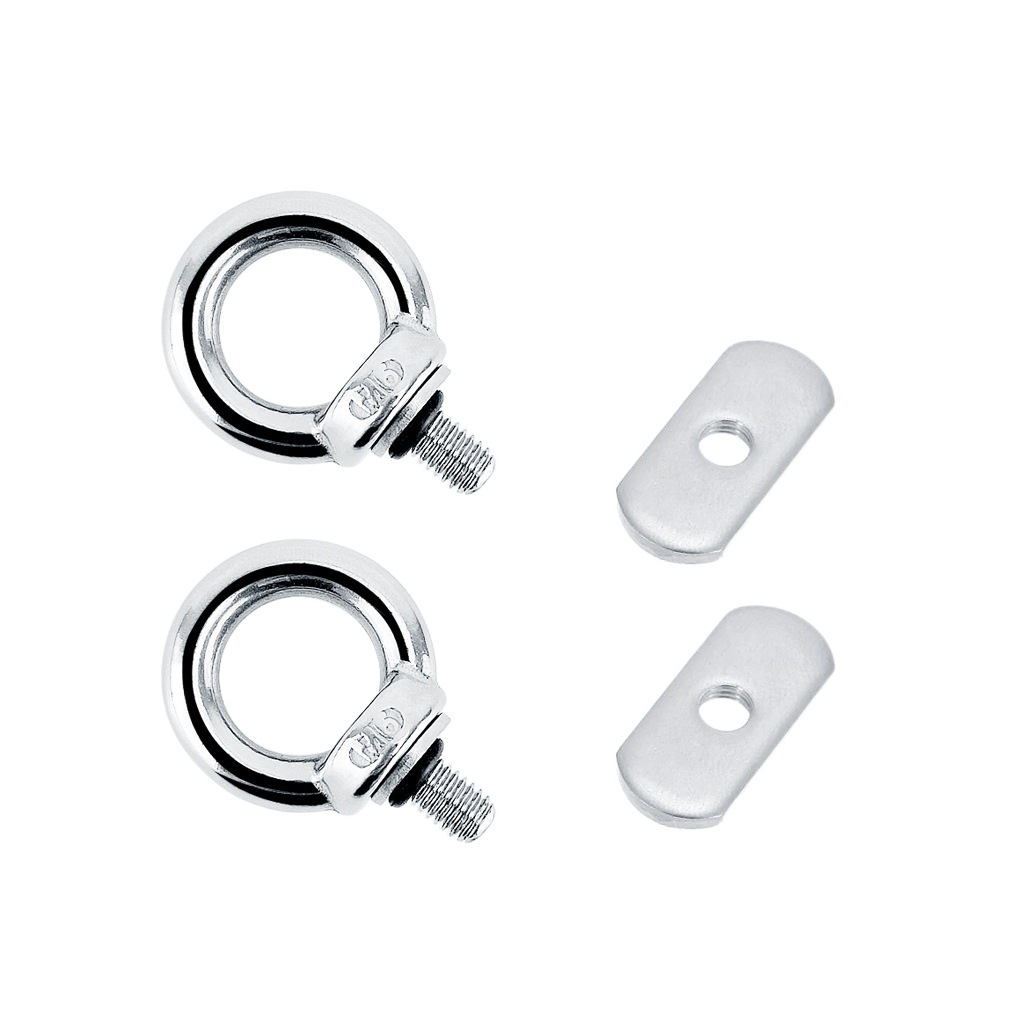 Cross-border 316 stainless steel slide rail rail lifting ring screw nut kayak canoe Marine modification hardware