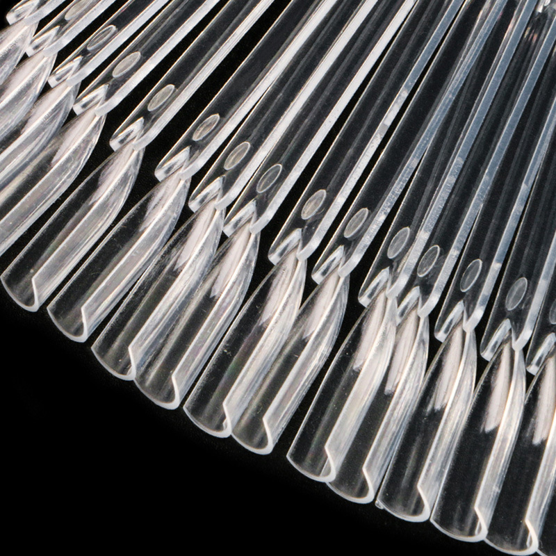 50 Color Nail Art Fan-shaped Nail Polish Glue Color Plate Practice Nail Art Fan-shaped Ring Screw Color Card Template Nail Art Tool
