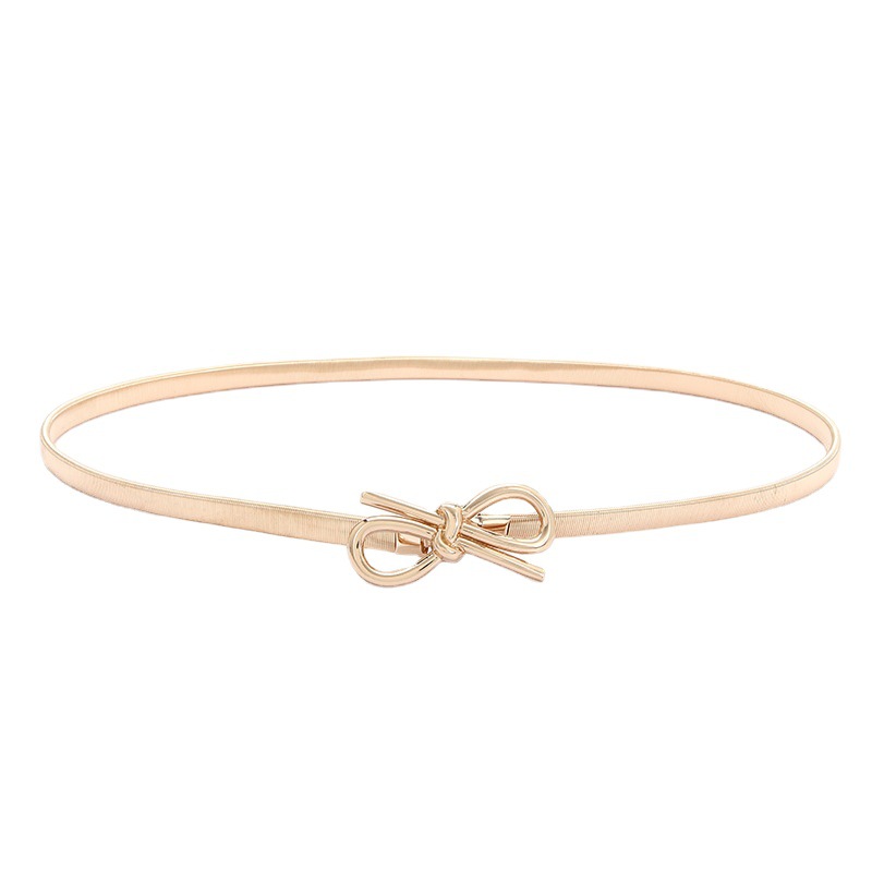 Summer Fashion Single Product Waist Chain Women's Metal Decorative Dress Stretch Women's Thin Belt in stock Hair
