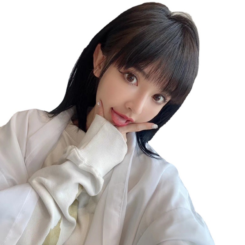 The reissue piece female simulation hair head invisible natural one-piece cover white hair invisible hair piece manufacturer a generation of hair