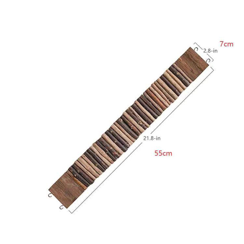 倉鼠刺蝟金絲熊豚鼠龍貓DIY小玩具 原木柵欄長軟爬梯