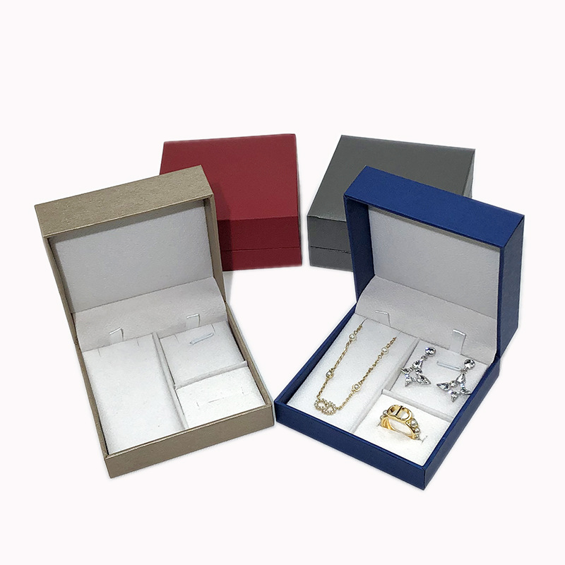 Factory direct three-piece jewelry box jewelry packaging box set ring earrings necklace storage box gift box New