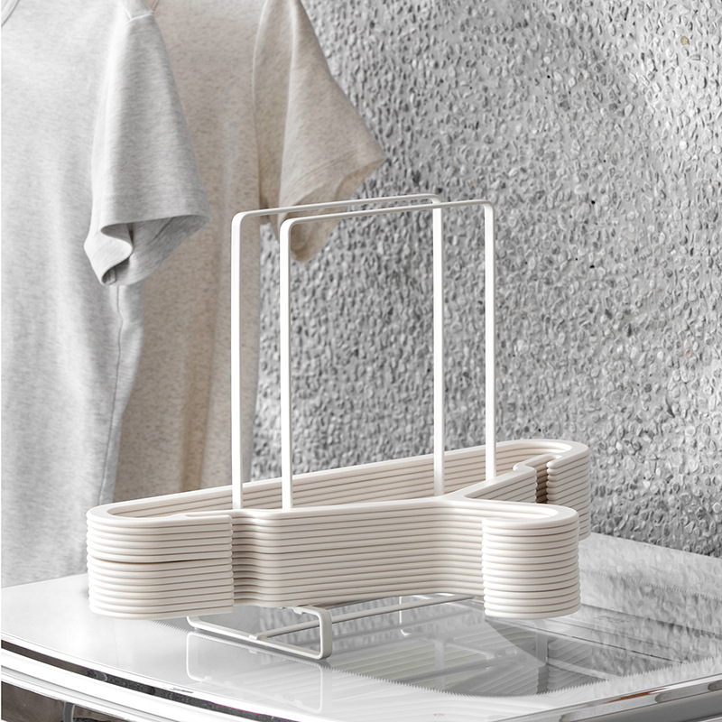 Home creative non-perforated hanger storage rack manufacturers wholesale balcony windproof multi-functional clothes clip finishing storage rack