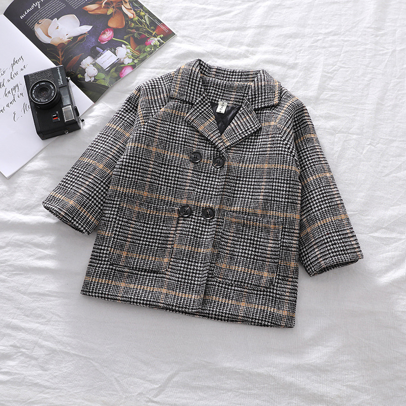 2023 Foreign Trade AliExpress Amazon Boys Children's Coat Children's Woolen Coat Coat