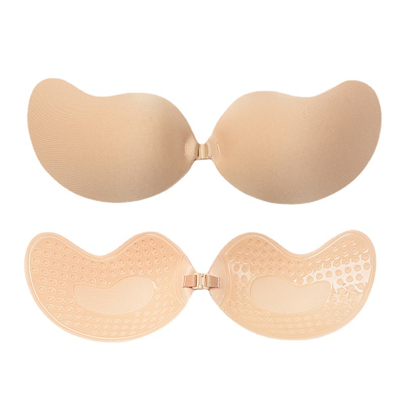 Mango cup bra breast patch silicone invisible summer thin breathable gathered strapless bra underwear cross-border spot