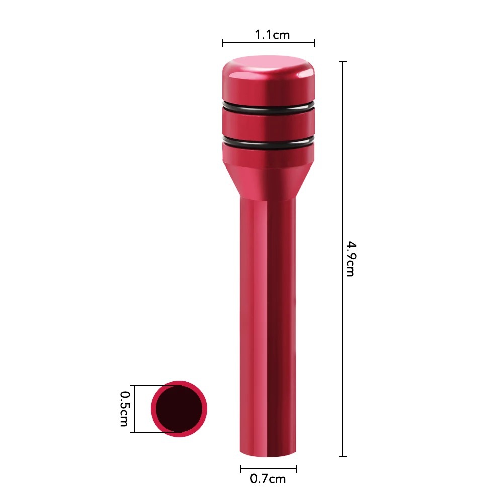 Car modification universal aluminum alloy car door lift Bolt door buckle door lock lock state button