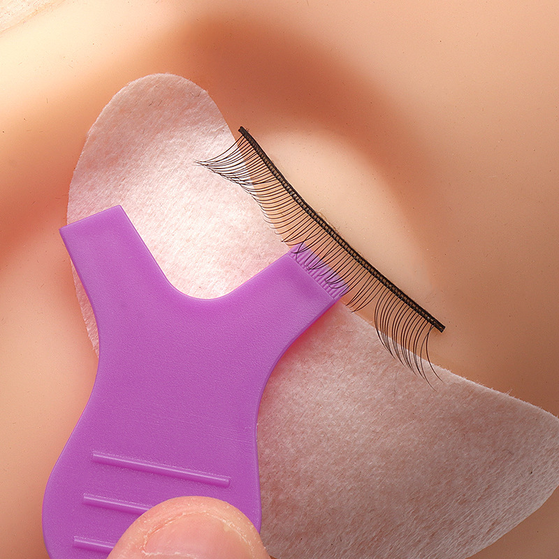 10 pc/pack grafting eyelash aid Y-shaped mascara brush eyelash silicone brush eyelash tool batch