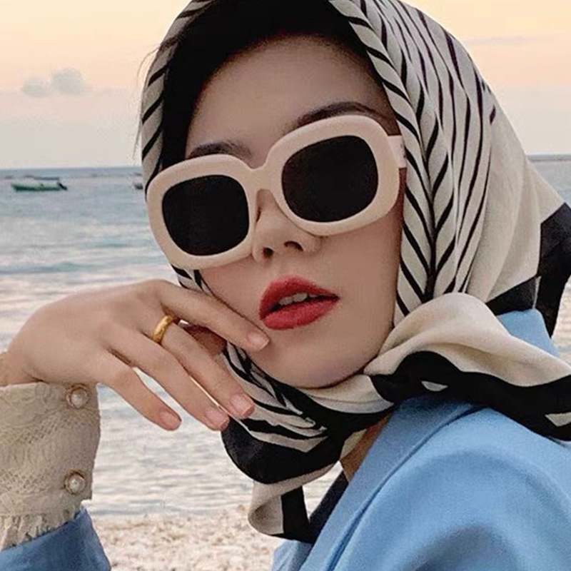 2020歐美時尚米釘太陽鏡個性橢圓眼鏡 男厚邊墨鏡跨境太陽眼鏡女
