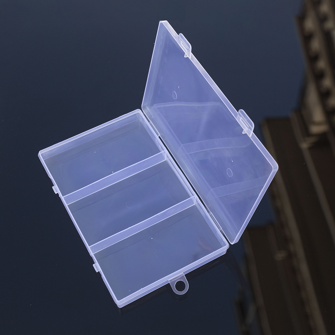 Multi-grid fishing gear fake bait separated packaging box spell bean storage box transparent pp plastic jewelry beaded rice beads DIY box