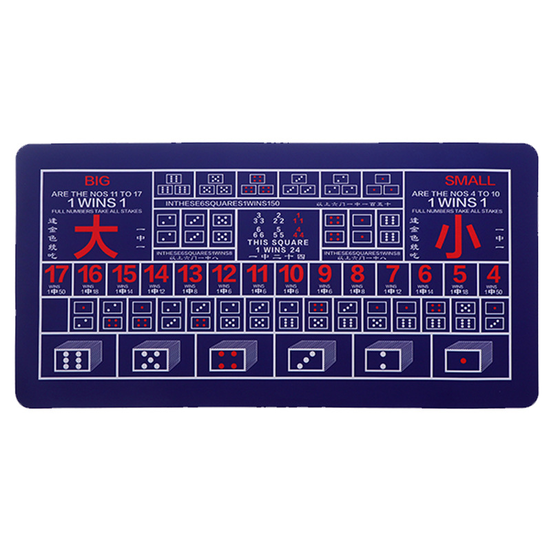 Texas poker square large size rubber non-slip table mat entertainment card mat thickened tablecloth mat game table mat gift