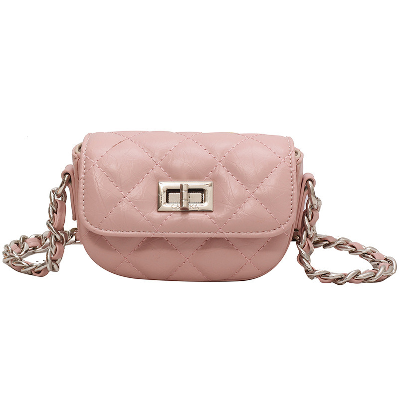 Lingge Embroidery Bag 2023 New Women's Bag Summer Popular Chain Crossbody Bag Mini Small Square Bag