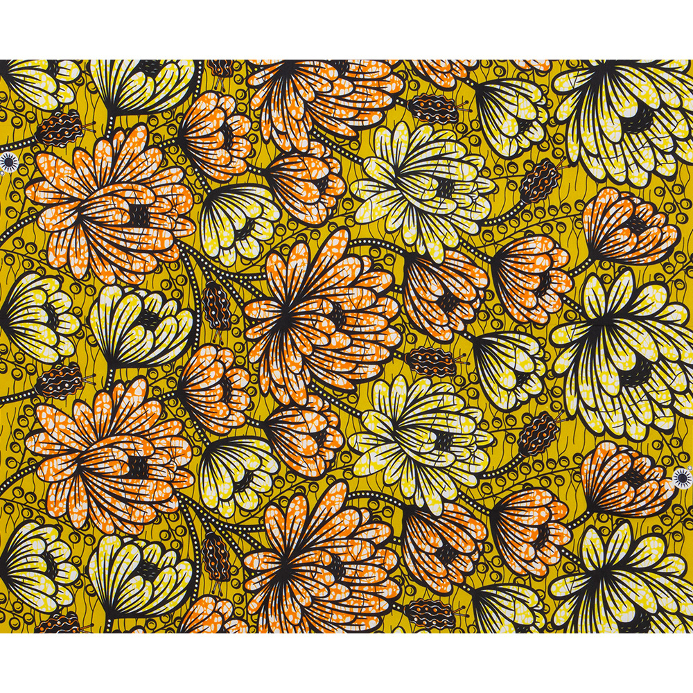 1 piece on behalf of African ethnic batik printing fabric double-sided penetration printing polyester African batik cloth FP6475