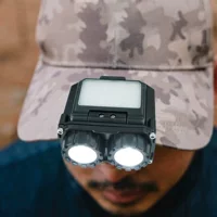 Трансграничная новая Индукционная фара USB Зарядка красный белый фара рыболовная лампа цоколь клип лампа