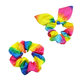 Factory New Hair Rainbow Hair Accessories Rabbit Ear Hairband Bow Hairband Horsetail Ribbon Intestinal Ring Rainbow Cloth Hairband Hairpin