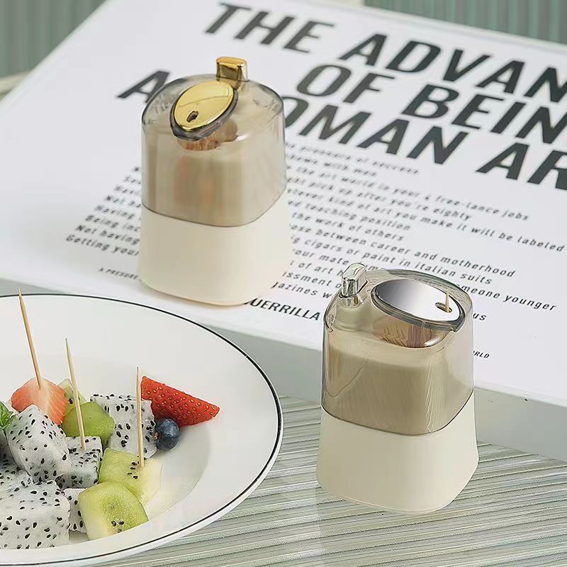 Toothpick Box Press Type Automatic Check-out High-end Light Luxury Toothpick Tube Hotel Restaurant Hotel Commercial