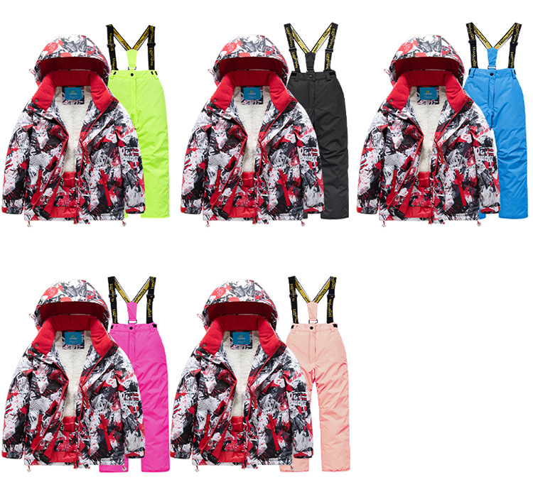 Kinderen skipak meisjes outdoor verdikt waterdicht winddicht warm jongen baby skipak uitrusting_voghion.com