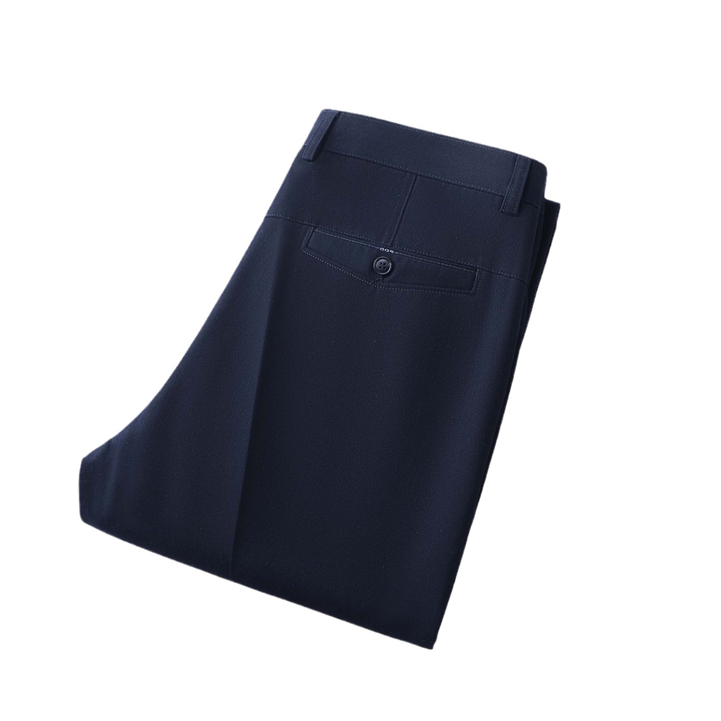 Cotton men's pants autumn and winter thick men's casual pants middle-aged and elderly high waist straight loose business fleece-lined men's pants