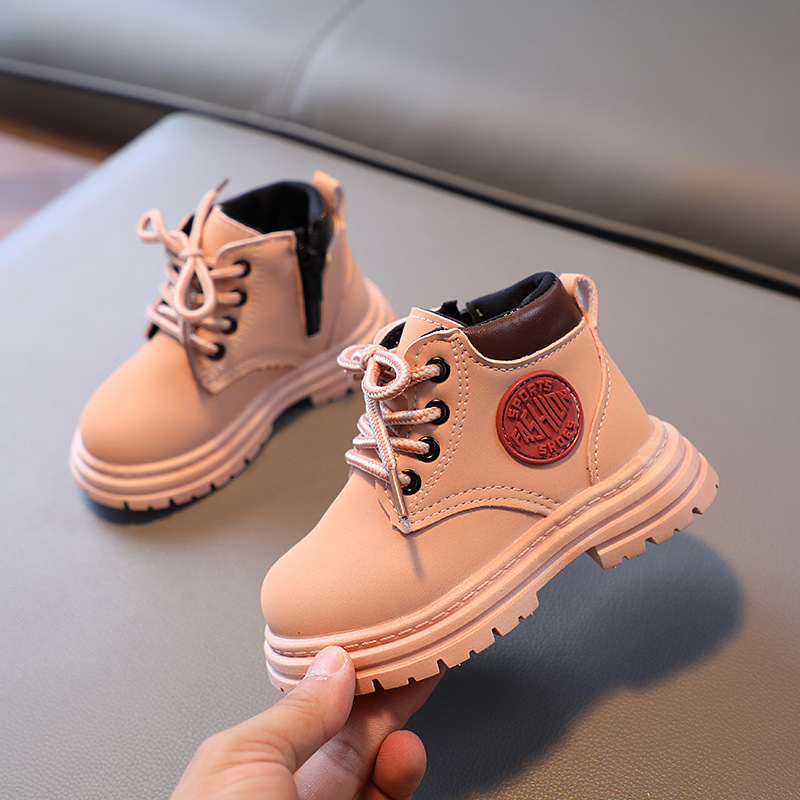 Children's Martin Boots Fall/Winter 2023 New Children's Shoes Girls Baby Boots Small Yellow Boots Boys Casual Ankle Boots_voghion.com