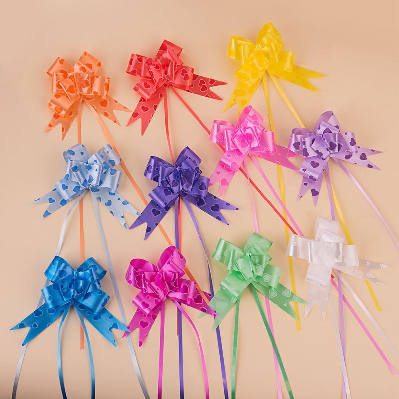 Factory wholesale Christmas gift flower packaging Phnom Penh bow flower ribbon 30 medium hand flower