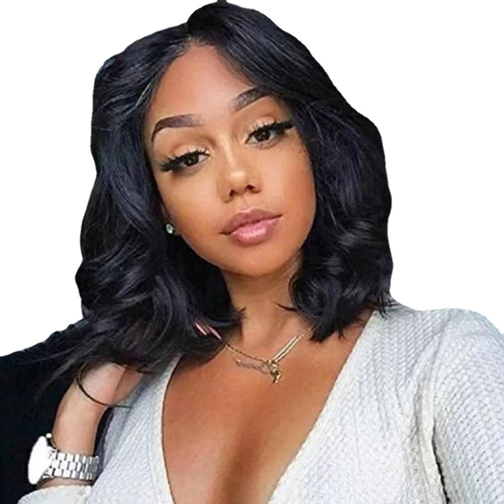 2022 European and American Women's Wig Rose Net High Temperature Silk Chemical Fiber Wig Headgear lace wigs Short Curly Headgear