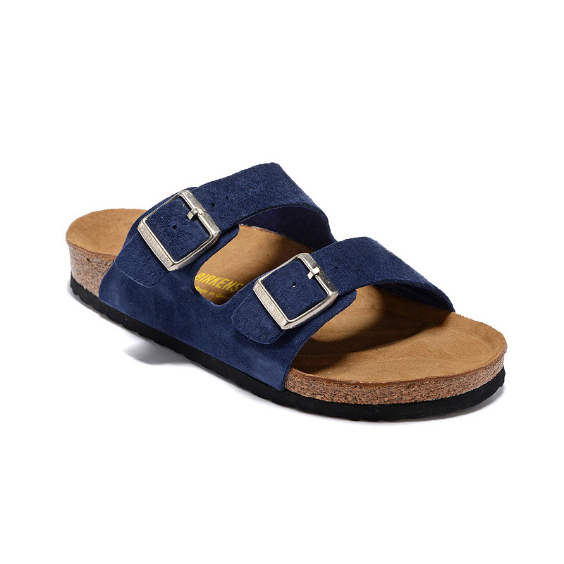 Summer Flat Slippers Outer Wear Flat Slippers Slip Toe Beach Shoes Men and Women Casual Flat Heel Cork Sandals Slippers in stock