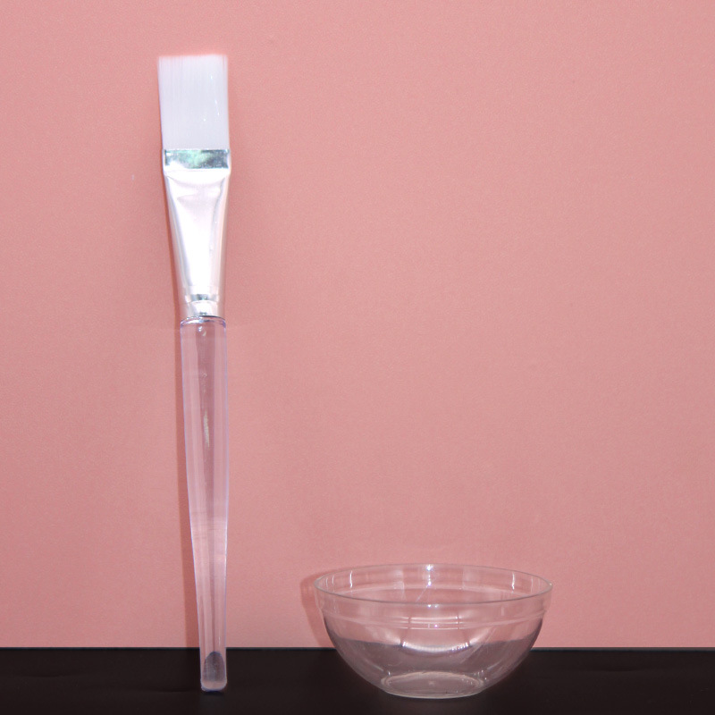 Beauty tools PS transparent mask Bowl set No. 1 bowl diameter of about 6cm solid transparent mask brush soft brush bowl brush