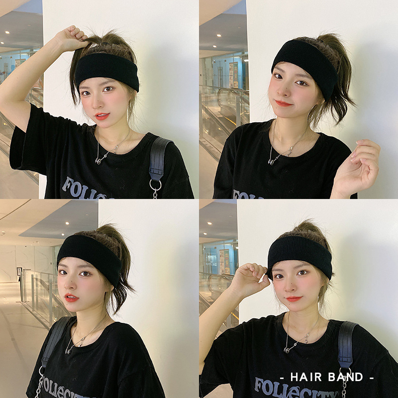 Star with sports hair band Men's Tide sweat-absorbent headscarf boys hair band women running headband headband headband wholesale