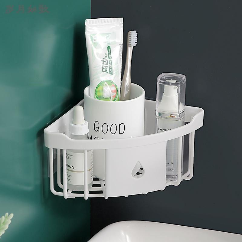 Bathroom storage rack small size kitchen bathroom wall bathroom without punching triangle corner corner wall hang toilet