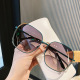 Golden edge green frame sunglasses
