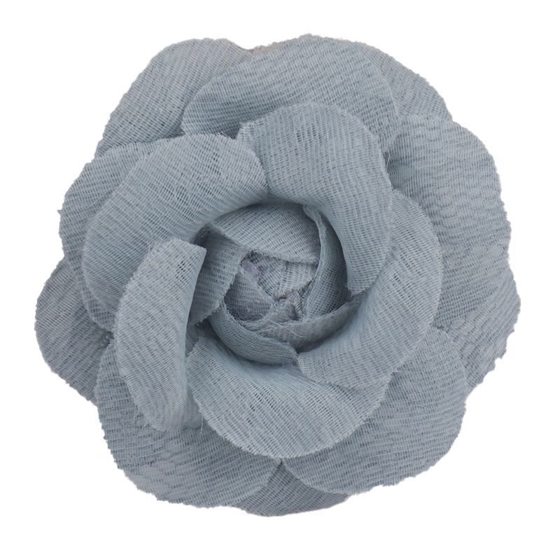 5.5cm Million in stock Lace Cloth Flower Camellia Flower Brooch Headwear Decorative Flower Clothes Shoes and Hats Accessories
