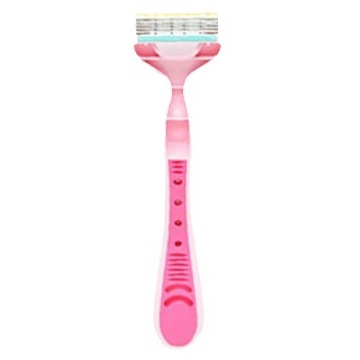 Japanese brand 4 blade women's razor women's body private parts shaving knife 3 Pack 1 pack with Chinese logo