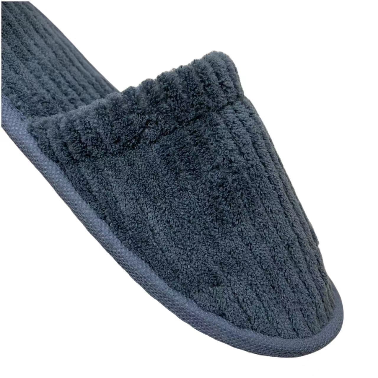 Hotel disposable slippers for home use hospitality beauty salon homestay spring and autumn indoor non-slip coral fleece slippers wholesale