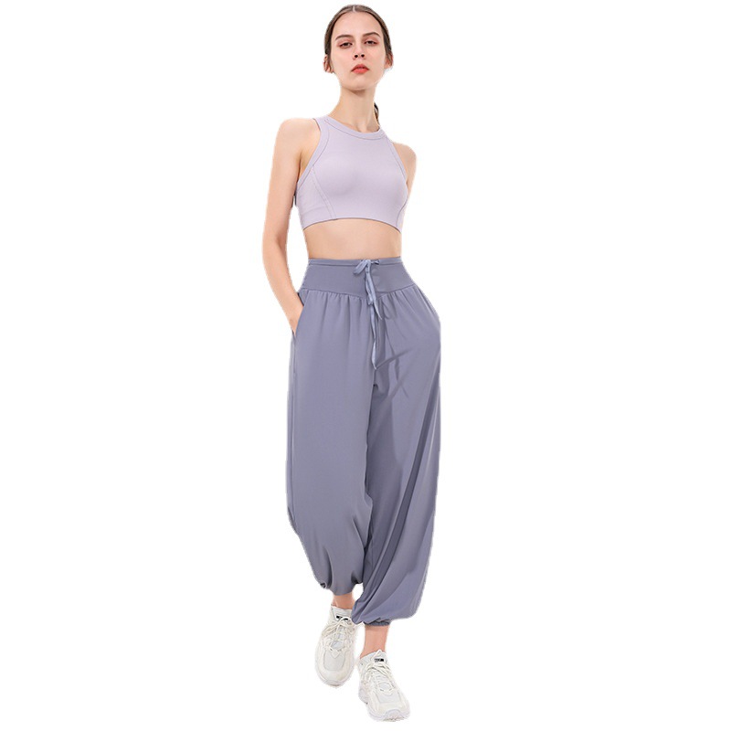Ribbed Crewneck Sports Underwear Women's High Strength Shockproof Running Jumper Fitness Yoga Clothing Top Bra Vest