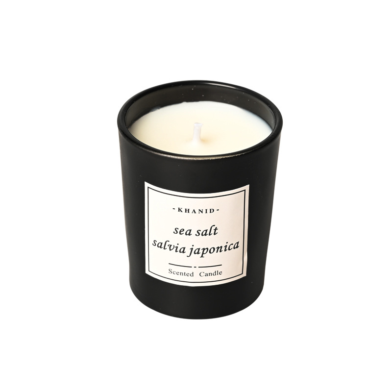 Factory direct supply home niche two-color glass aromatherapy candle fragrance bean wax hand gift 50g decoration